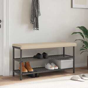 Imagine vidaXL Perna pentru bancă Microfibră Crem Adâncime 35 cm