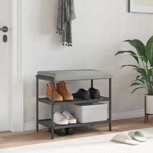 Imagine vidaXL Perna pentru bancă Microfibră Gri deschis Adâncime 35 cm