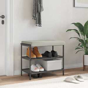 Imagine vidaXL Perna pentru bancă Catifea Texturată Ovăz Adâncime 35 cm