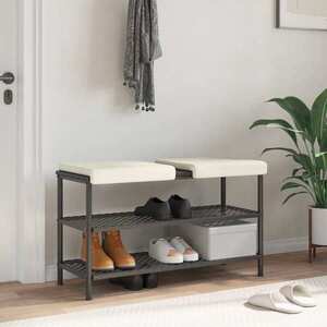 Imagine vidaXL Perna pentru bancă 2 buc. cord Crem Adâncime 35 cm