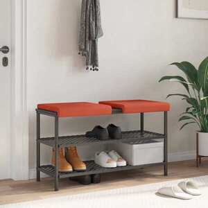 Imagine vidaXL Perna pentru bancă 2 buc. cord Roșu portocalie Adâncime 35 cm