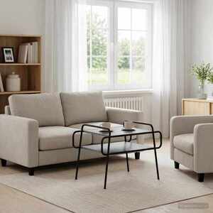 Imagine vidaXL Masă de cafea Sonoma gri 70 x 50 x 51 cm Lemn prelucrat