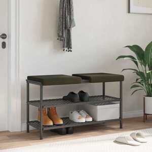 Imagine vidaXL Perna pentru bancă 2 buc. Material din microfibră Verde Army