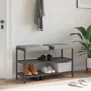 Imagine vidaXL Perna pentru bancă 2 buc. Microfibră Gri deschis Adâncime 35 cm