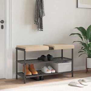 Imagine vidaXL Perna pentru bancă 2 buc. Microfibră Crem Adâncime 35 cm