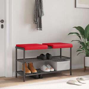 Imagine vidaXL Perna pentru bancă 2 buc. Piele artificială Roșu Adâncime 35 cm