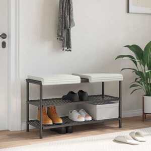 Imagine vidaXL Perna pentru bancă 2 buc. Catifea pufoasă Crem Adâncime 35 cm