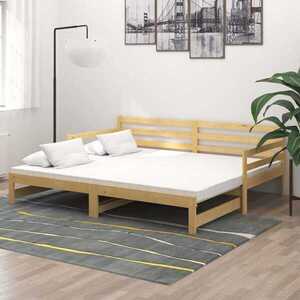 Imagine vidaXL Pat extensibil de zi, 2x(90x200) cm, lemn masiv de pin