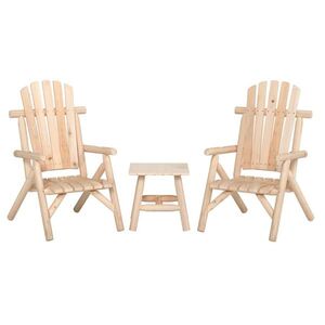 Imagine vidaXL Set mobilier de grădină, 3 piese, lemn masiv de molid