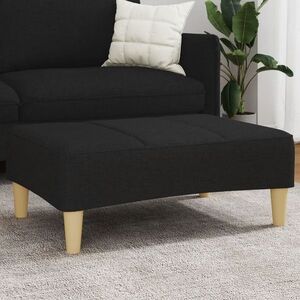 Imagine vidaXL Taburet, negru, 77x55x31 cm, material textil