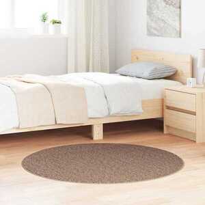 Imagine vidaXL Covor Shaggy Antiderapant Maro 120 x 120 cm PP