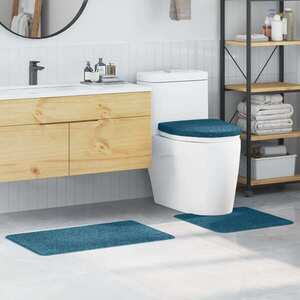 Imagine vidaXL Set de mochete anti-derapante pentru baie 3 buc. albastru PP