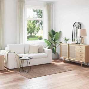Imagine vidaXL Covor Shaggy Antiderapant Maro 120 x 170 cm PP