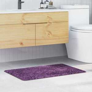 Imagine vidaXL Covoare de baie anti-derapante Violet 60 x 90 cm PP