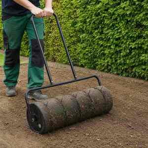 Imagine vidaXL Rola de gazon cu aerator și cleme Ø 30 x 90 cm Oțel