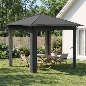 Imagine vidaXL Gazebo fără Pereți Laterali 2, 6 x 2, 6 m Gri deschis și antracit