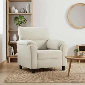 Imagine vidaXL Canapea Crem 94 x 85 x 93 cm Catifea