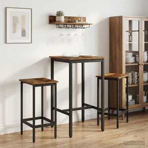 Imagine vidaXL Scaun de bar 2 buc. Lemn vechi 40 x 32 x 64 cm Lemn prelucrat