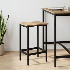 Imagine vidaXL Scaun de bar Stejar Artizanal 40 x 32 x 64 cm Lemn prelucrat