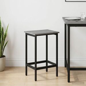 Imagine vidaXL Scaun de bar Sonoma gri 40 x 32 x 64 cm Lemn prelucrat
