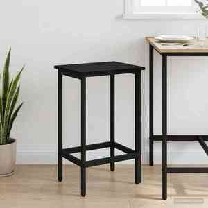 Imagine vidaXL Scaun de bar Stejar Negru 40 x 32 x 64 cm Lemn prelucrat