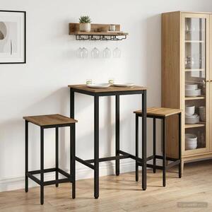 Imagine vidaXL Scaun de bar 2 buc. Stejar Artizanal 40 x 32 x 64 cm