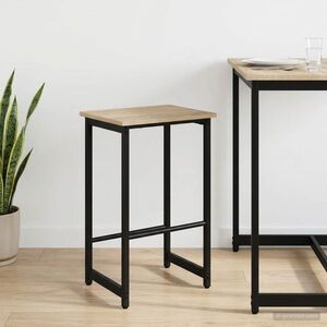 Imagine vidaXL Scaun de bar Stejar Sonoma 40 x 32 x 74 cm Lemn prelucrat