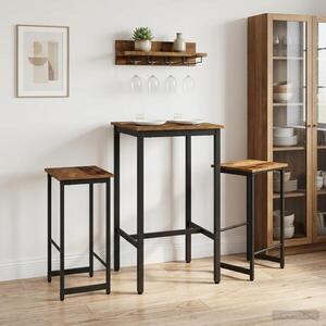 Imagine vidaXL Scaun de bar 2 buc. Lemn vechi 40 x 32 x 74 cm Lemn prelucrat