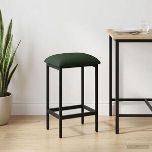Imagine vidaXL Scaun de bar Verde închis 40 x 32 x 64 cm Lemn prelucrat