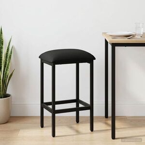 Imagine vidaXL Scaun de bar Negru 40 x 32 x 74 cm Lemn prelucrat
