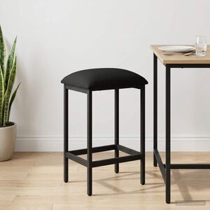 Imagine vidaXL Scaun de bar Negru 40 x 32 x 64 cm Lemn prelucrat