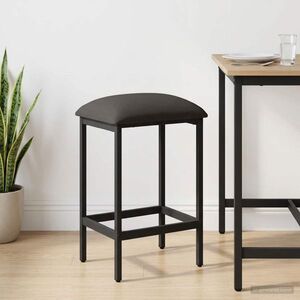 Imagine vidaXL Scaun de bar Gri închis 40 x 32 x 74 cm Lemn prelucrat