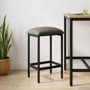 Imagine vidaXL Scaun de bar Gri deschis 40 x 32 x 64 cm Lemn prelucrat
