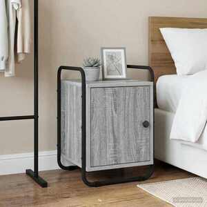 Imagine vidaXL Dulap de noapte Sonoma gri 35 x 36, 5 x 50 cm Lemn prelucrat