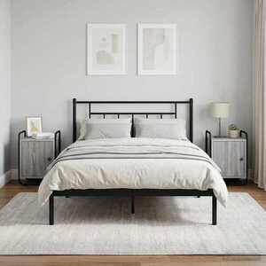 Imagine vidaXL Dulap de noapte 2 buc. Sonoma gri 35 x 36, 5 x 50 cm