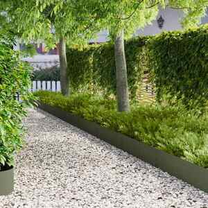 Imagine vidaXL Margine pentru gazon 20 buc. 100 x 25 cm Oțel Verde măsliniu