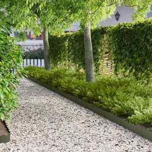 Imagine vidaXL Margine pentru gazon 20 buc. 103 x 15 cm Oțel Verde măsliniu