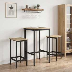 Imagine vidaXL Masă de bar 52 x 52 x 90 cm Lemn prelucrat Stejar Sonoma