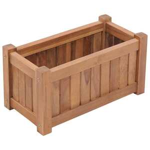 Imagine vidaXL Strat înălțat, 50 x 25 x 25 cm, lemn masiv de tec