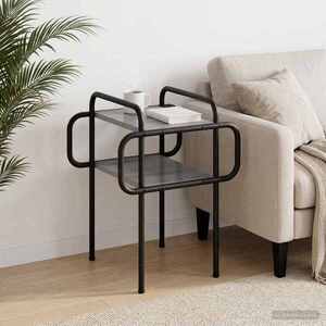 Imagine vidaXL Masă de cafea Sonoma gri 40 x 40 x 51 cm Lemn prelucrat
