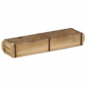 Imagine vidaXL Tavă cu depozitare Maro 57 x 15 x 9 cm Lemn recuperat masiv