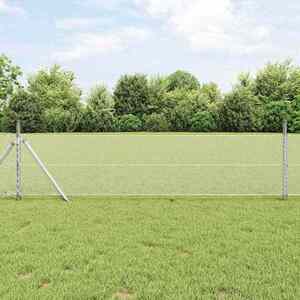 Imagine vidaXL Gard hexagonal 0, 6 x 100 m Oțel galvanizat Argintiu