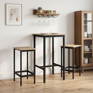 Imagine vidaXL Scaun de bar 2 buc. Stejar Sonoma 40 x 32 x 64 cm