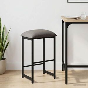 Imagine vidaXL Scaun de bar Gri deschis 40 x 32 x 74 cm Lemn prelucrat