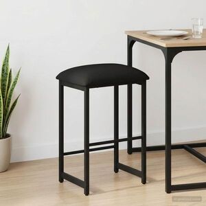 Imagine vidaXL Scaun de bar Negru 40 x 32 x 74 cm Lemn prelucrat