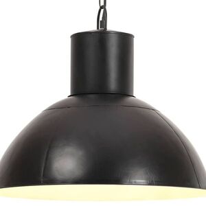 Imagine vidaXL Lampă suspendată, negru, rotund, 48 cm, 25 W, E27