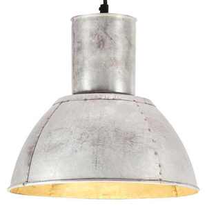 Imagine vidaXL Lampă suspendată, 25 W, argintiu, rotund, 28, 5 cm, E27