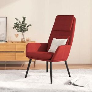 Imagine vidaXL Scaun de relaxare, roșu vin, material textil