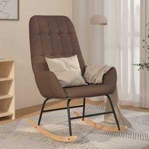 Imagine vidaXL Scaun balansoar, gri taupe, material textil