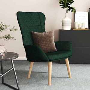 Imagine vidaXL Scaun de relaxare, verde închis, material textil